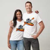 T-shirt . Astronaute en kayak (Unisexe)