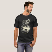 T-shirt Astronaute faisant une roue sur Mars (Devant entier)