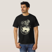 T-shirt Astronaute faisant une roue sur Mars (Devant entier)