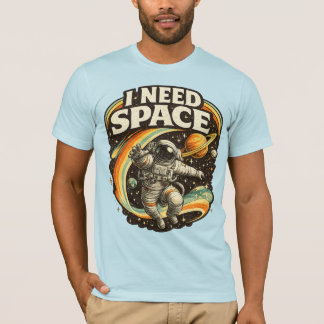 T-Shirt Astronaute Humoristique 'J'ai Besoin d'Esp