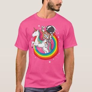 T-shirt Astronaute Licorne Espace Galaxie Arc-en-ciel Magi