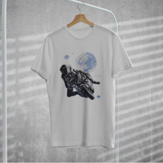 T-shirt Astronaute moto