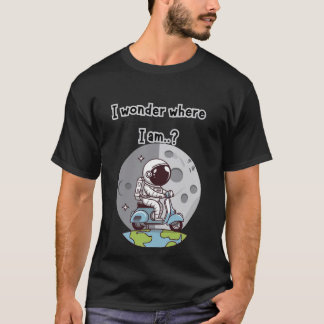 T-shirt astronaute perdu