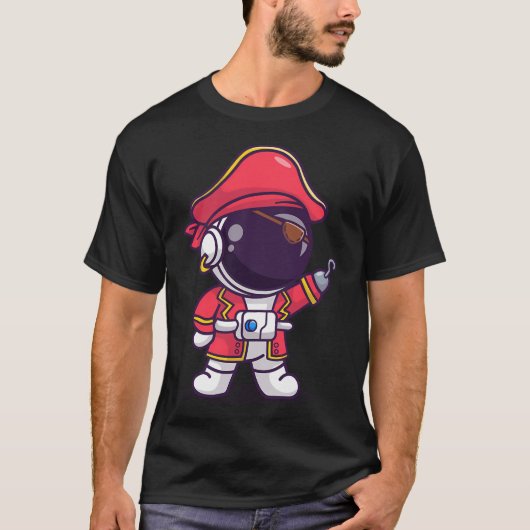 T-shirt Astronaute pirate (Devant)
