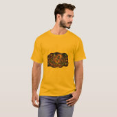 T-Shirt Astronaute Rétro Psychedelique Explorateur (Devant entier)