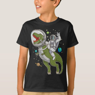 T-shirt Astronaute Riding T-Rex Dinosaur Astro T-Rex Space