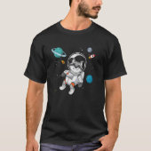 T-shirt Astronaute scientifique des animaux forestiers spa (Devant)