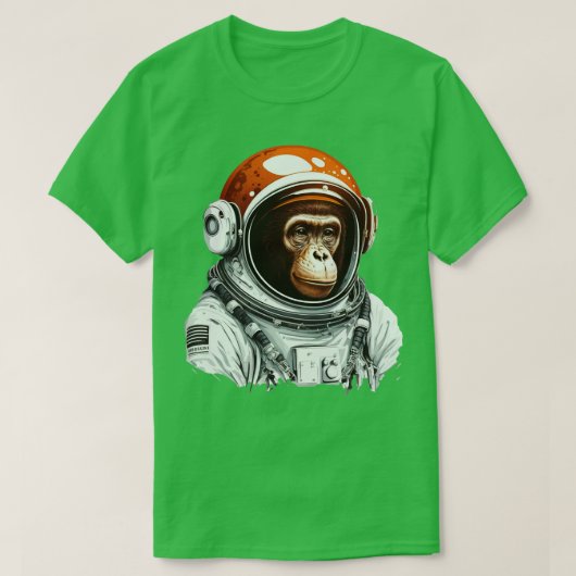 T-shirt astronaute singe (Design devant)