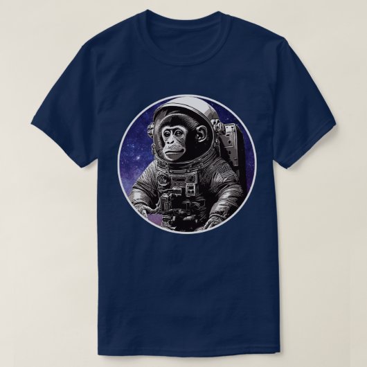 T-shirt astronaute singe (Design devant)