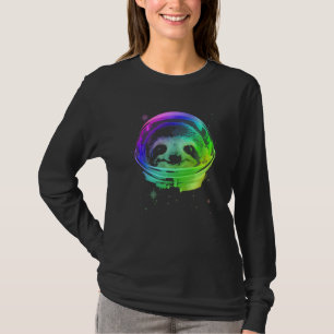 T-shirt Astronaute Sloth En Casque Spatial