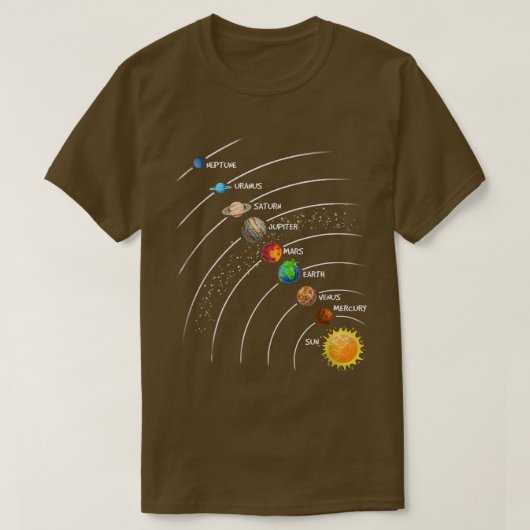 T-shirt Astronaute Solar Planet System Space Astronomy Exp (Design devant)