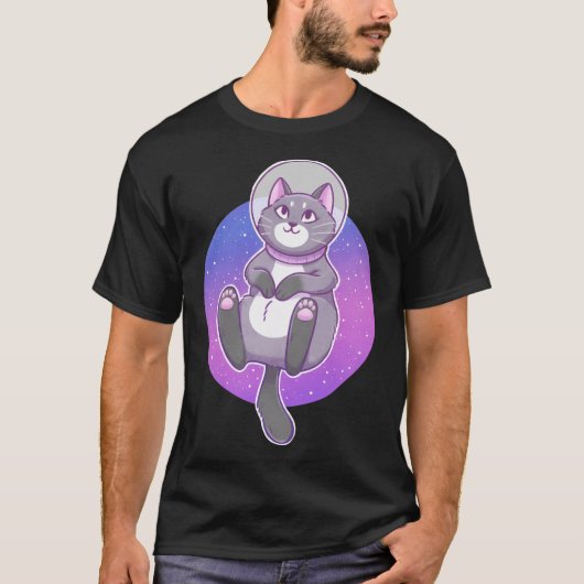 T-shirt Astronaute Space Kitty (Devant)