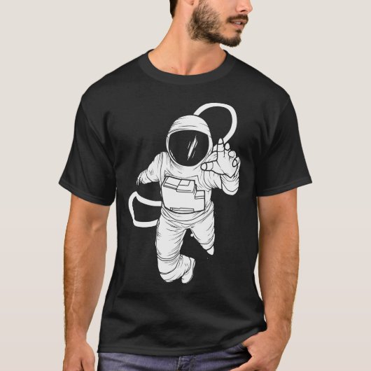 T-shirt astronaute spatial vintage (Devant)