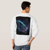 T-shirt Astronaute sur baleine (Dos entier)