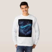 T-shirt Astronaute sur baleine (Devant entier)