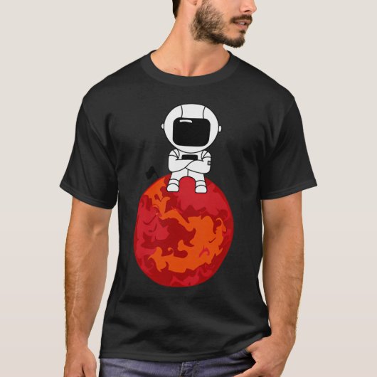 T-shirt Astronaute Sur Mars (Devant)