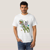 T-shirt Astronaute - T-Rex Dinosaur Astro T-Rex Space  (Devant entier)
