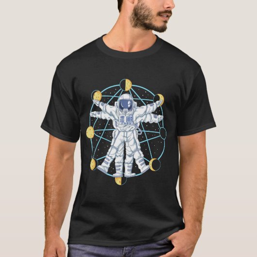 T-shirt astronaute vitruve (Devant)
