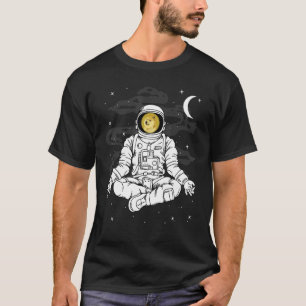T-shirt Astronaute Yoga Dogecoin Doge Coin Vers La Lune Cr