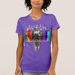 T-shirt Astronautes animaux dans l'oiseau de pilote