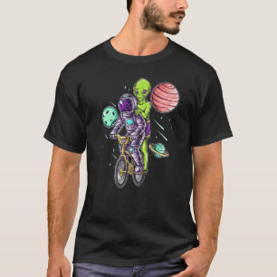T-shirt Astronautes et aliens Cycling dans Space Between P