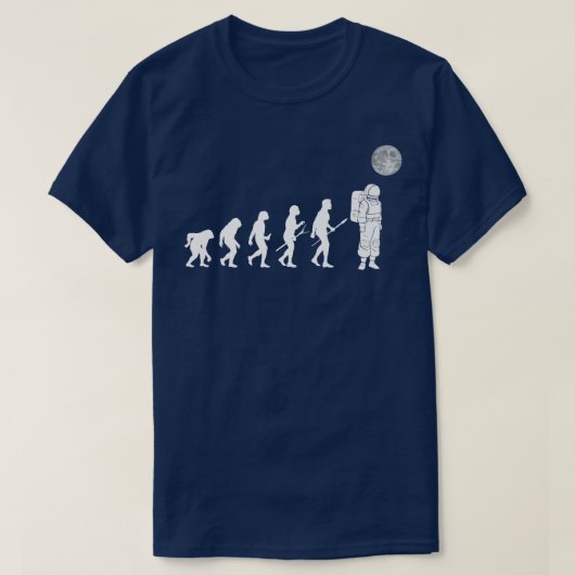 T-shirt Astronautes Human Activity Evolution Walking in Sp (Design devant)