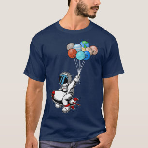 T-shirt Astronautes Planètes Espace Extérieur Explorer - J