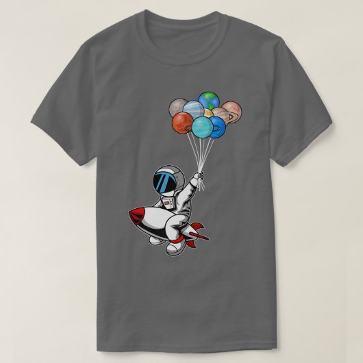 T-shirt Astronauts Planets Outer Space Eplorer  I Need Mor (Design devant)