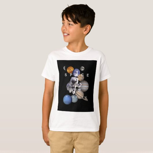 T-shirt astronef mission solar system planar (Devant entier)