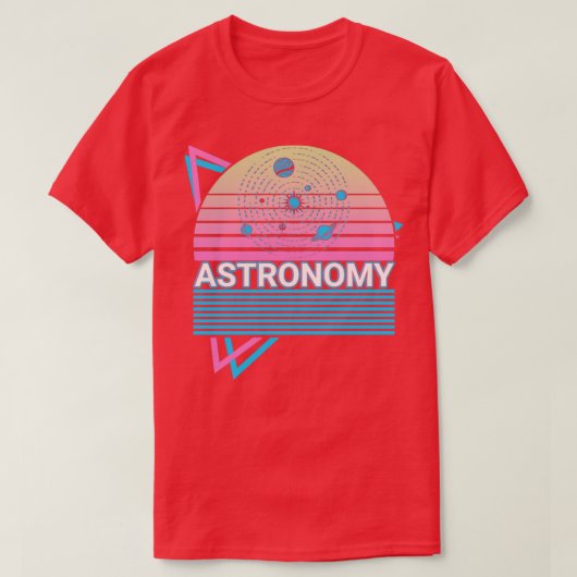 T-shirt Astronome Astronome système solaire cadeau (Design devant)