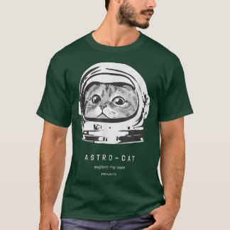 T-shirt Astronome de chat spatial Chat Astro de ravitaille