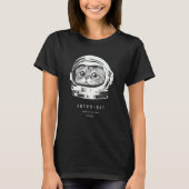 T-shirt Astronome de chat spatial Chat Astro de ravitaille (Devant)