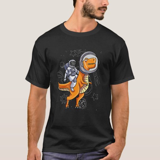 T-shirt Astronome Dino Space Rex (Devant)