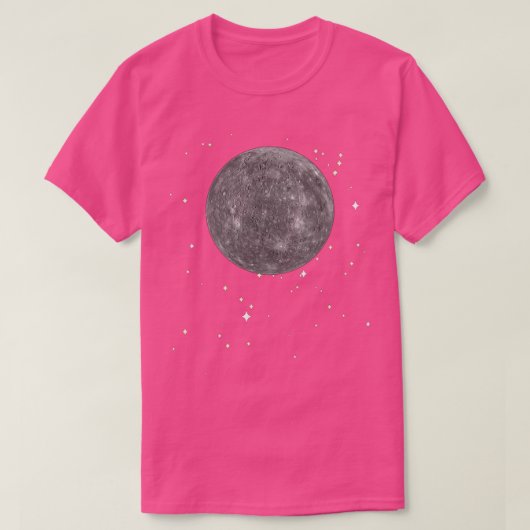 T-shirt Astronome du système solaire Mercury Planet S (Design devant)