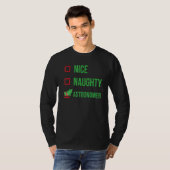 T-shirt Astronome Funny Pajama Noël (Devant entier)