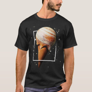 T-shirt Astronome Jupiter Ice Cream Cone Planet Astronome