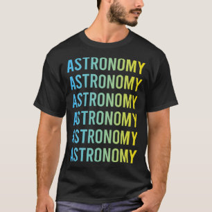 T-shirt Astronomie Bleu Jaune