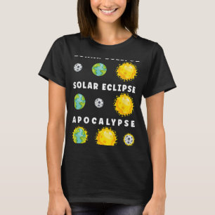 T-shirt Astronomie de l'Apocalypse d'Éclipse solaire lunai