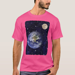 T-shirt Astronomie des étoiles spatiales du globe terrestr