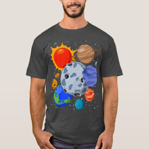 T-shirt Astronomie des planètes astronautes de l'univers d