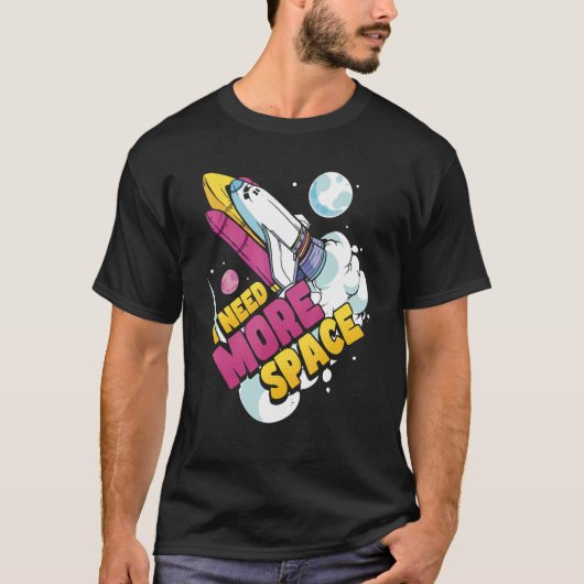 T-shirt Astronomie des sciences spatiales J'ai besoin de p (Devant)