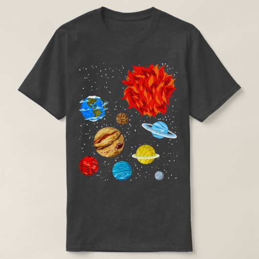 T-shirt Astronomie des univers de la science spatiale (Design devant)