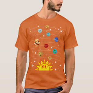 T-shirt Astronomie du système solaire Science Planètes de
