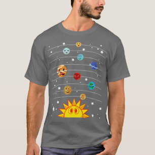 T-shirt Astronomie du système solaire Science Planètes de