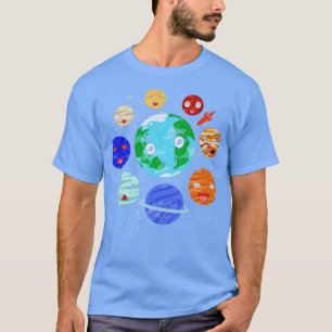 T-shirt Astronomie du système solaire Science spatiale Pla