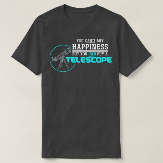 T-shirt Astronomie du télescope (Design devant)