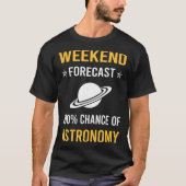 T-shirt Astronomie du week-end (Devant)