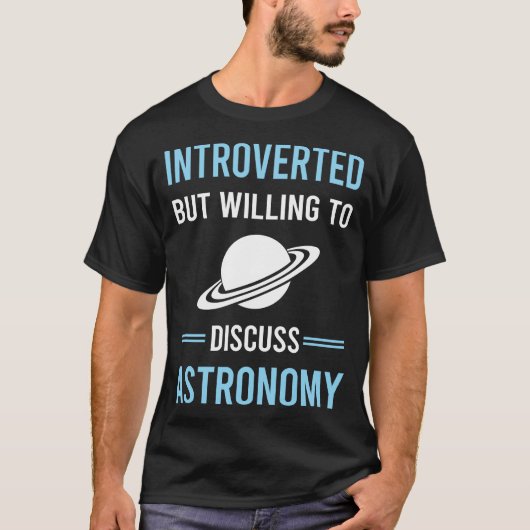 T-shirt Astronomie introvertie (Devant)