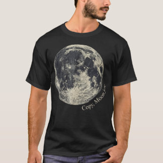 T-shirt Astronomie Joie Pleine Lune Vintage