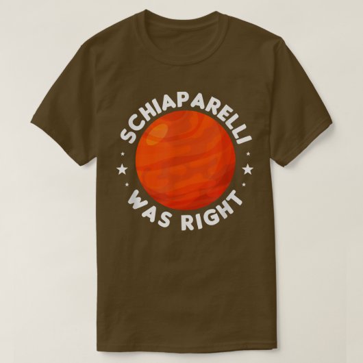 T-shirt Astronomie Mars Science Exploration de l'espace (Design devant)